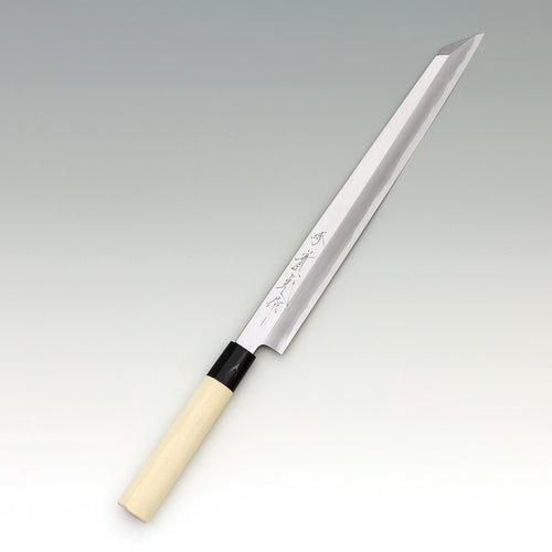 JIKKO Sashimi Kiritsuke Jyousaku White2 carbon steel Sushi Sashimi Japanese knife - JIKKO Japanese Kitchen Knife Cutlery
