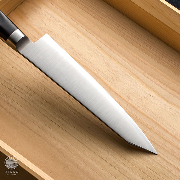 JIKKO ekubo (Dimples) Gyuto knife Blue VG-10 Gold Stainless Steel Japa