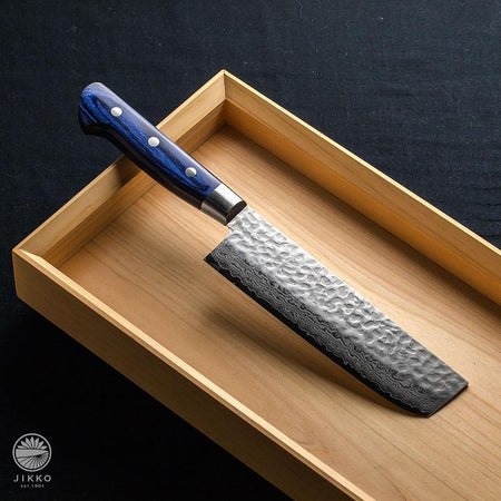 JIKKO Chef Kiritsuke Blue2 carbon steel Gyuto Japanese knife