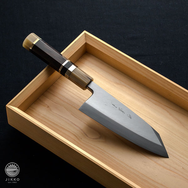 JIKKO Deba Shiko White2 carbon steel  JIKKO Japanese Kitchen Knife Cutlery