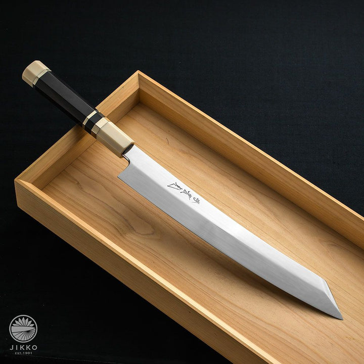 Toushin Honyaki Sashimi (Yanagi) Kiristuke Knife Ginsan Stainless steel