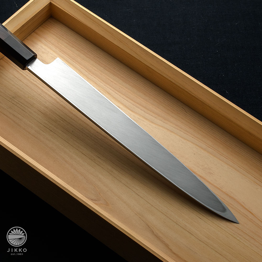 Namiukashi Honyaki Sashimi Knife White carabon steel