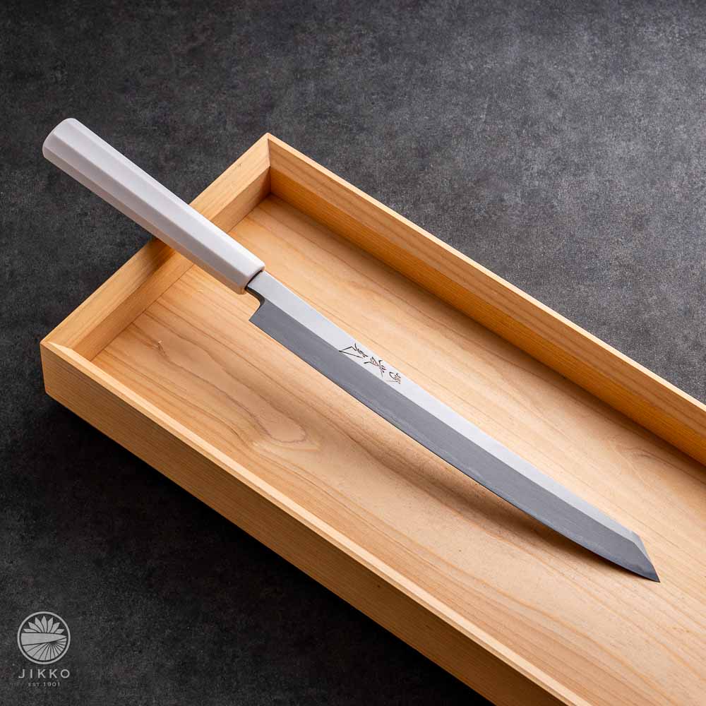 Gion Blue Sashimi (Yanagi) Kiritsuke knife Blue2 carbon steel