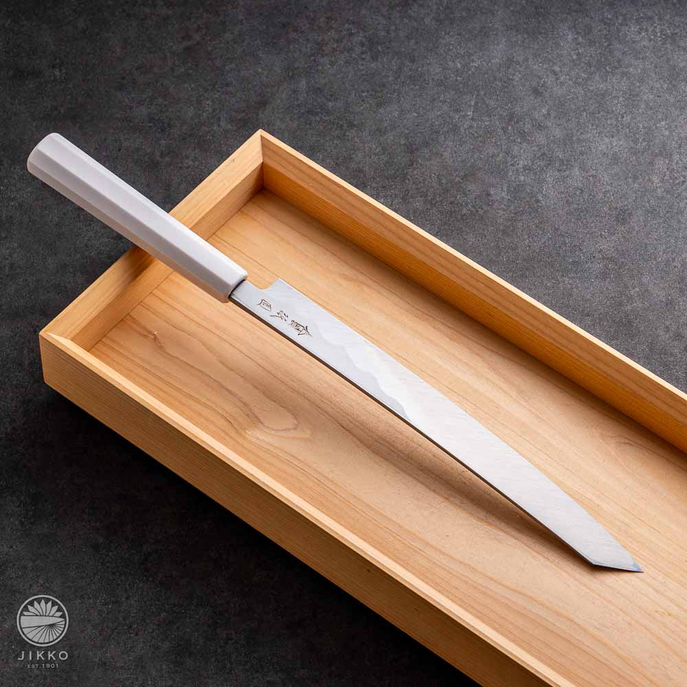 Gion Blue Sashimi (Yanagi) Kiritsuke knife Blue2 carbon steel