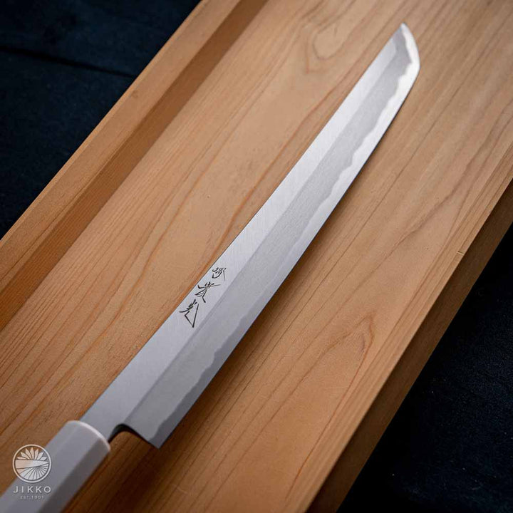 Gion White Sashimi (Yanagi) Sakimaru knife White2 carbon steel