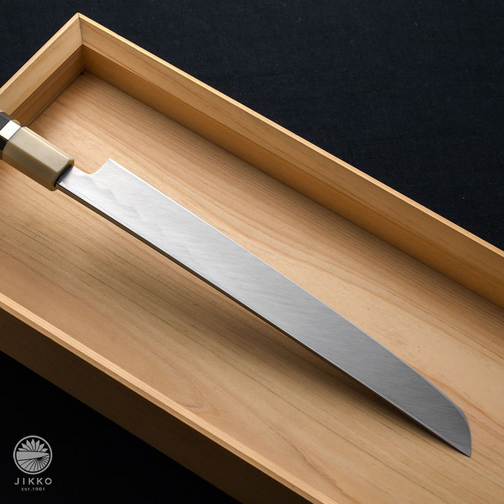 Shiko Blue Sashimi (Yanagi) Sakimaru knife Blue2 carbon steel