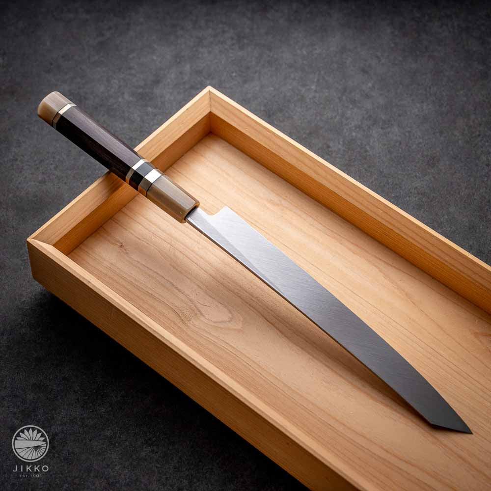 Shiko White Sashimi (Yanagi) Kiritsuke knife White2 carbon steel