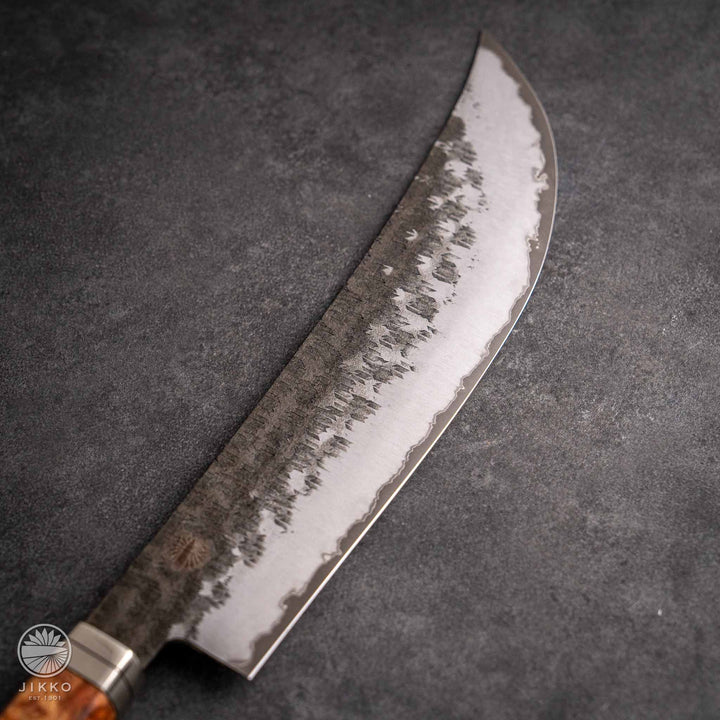 JIKKO Shiki Zenkiri Gyuto (Chef Knife) Super Blue carbon steel Stainless Clad