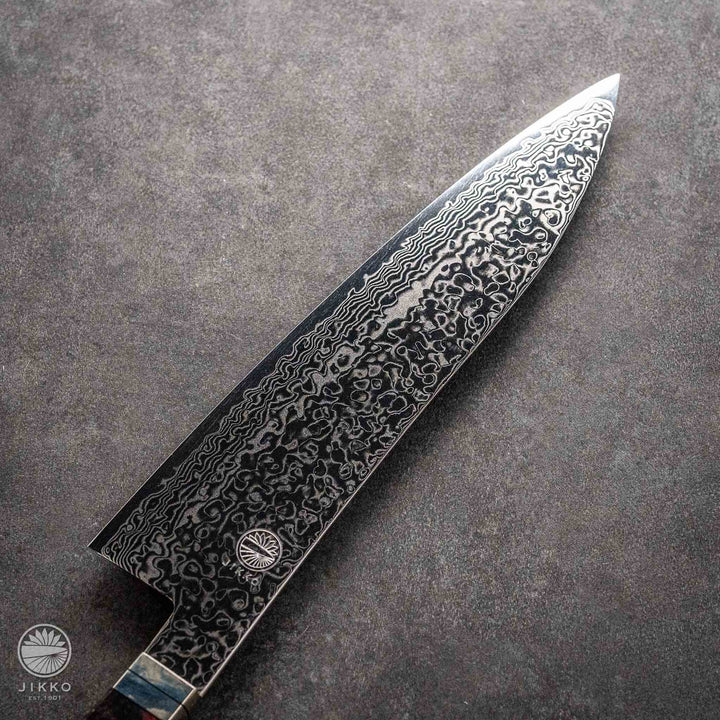 JIKKO Kappa Damascus Gyuto (Chef Knife) SG2 Starinless steel