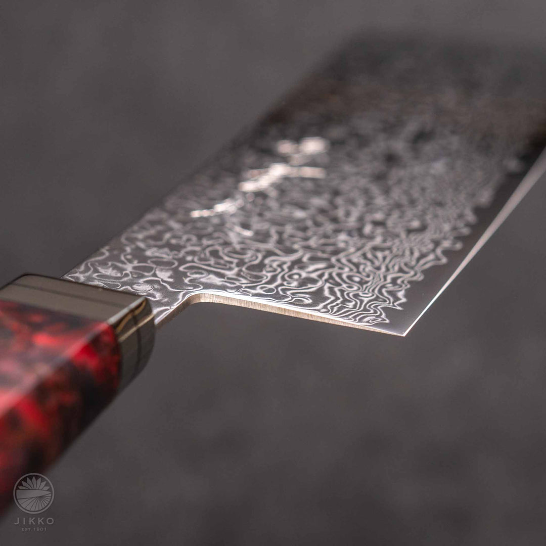 JIKKO Kappa Damascus Nakiri (Vegetable Knife) SG2 Starinless steel