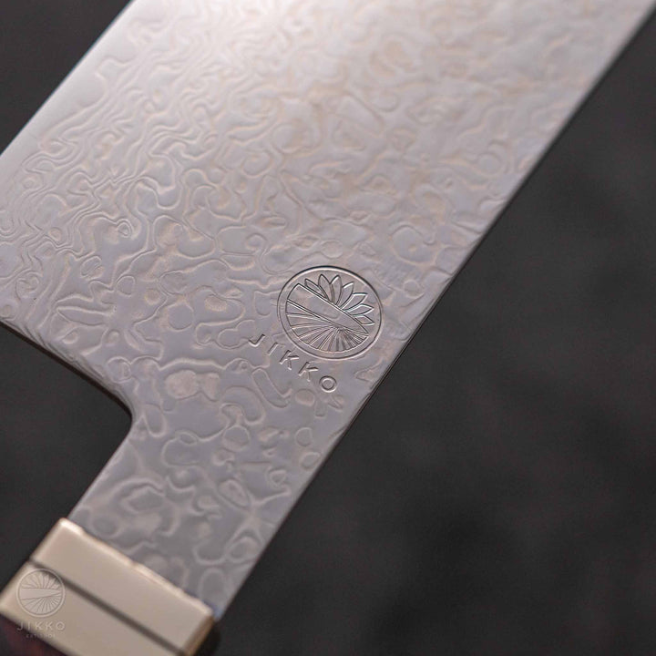 JIKKO Kappa Damascus Nakiri (Vegetable Knife) SG2 Starinless steel