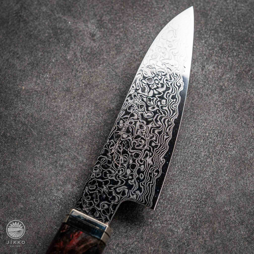 JIKKO Kappa Damascus Paring (Utility Knife) SG2 Starinless steel