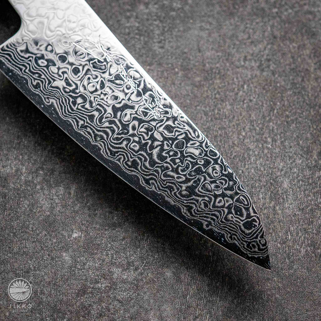 JIKKO Kappa Damascus Paring (Utility Knife) SG2 Starinless steel