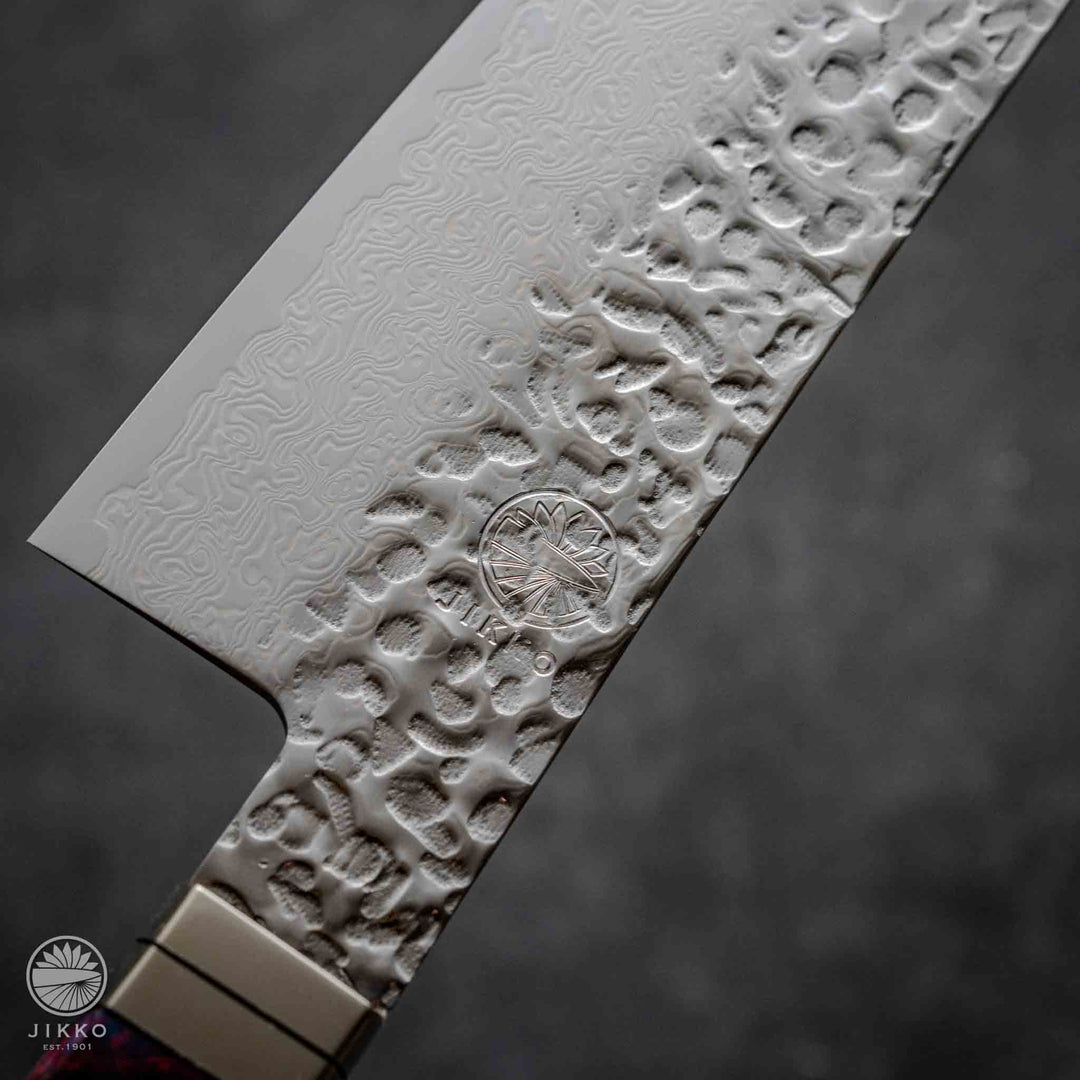 JIKKO Nishiki Damascus Santoku (Multi-purpose) SG2 Starinless steel