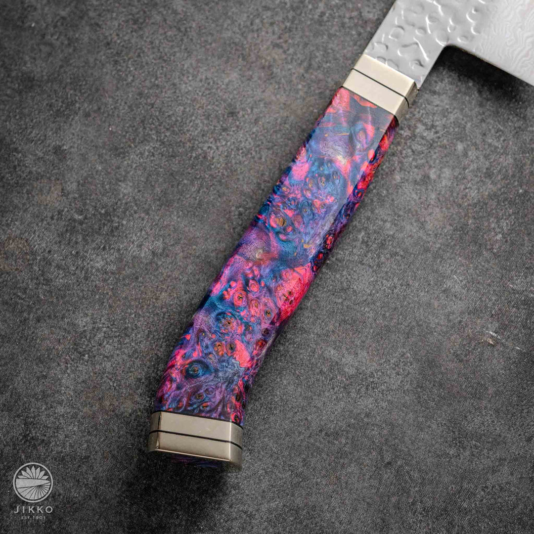 JIKKO Nishiki Damascus Gyuto (Chef Knife) SG2 Starinless steel