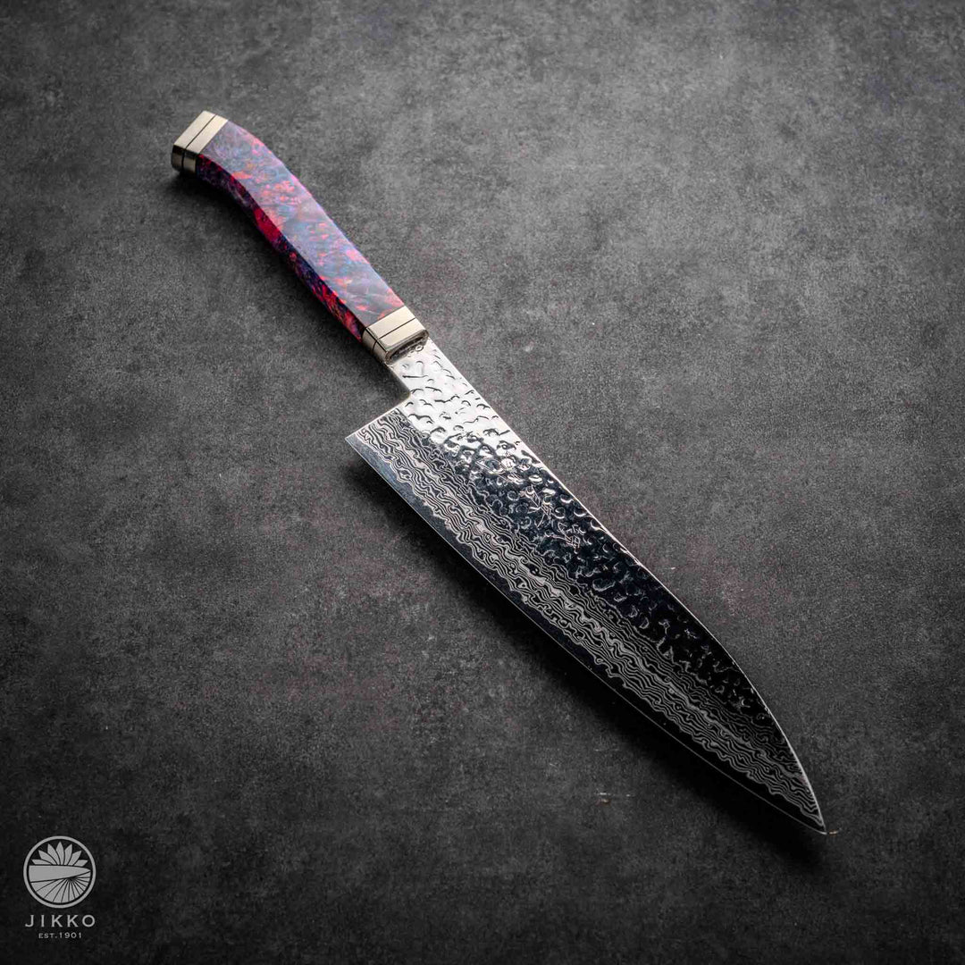 JIKKO Nishiki Damascus Gyuto (Chef Knife) SG2 Starinless steel