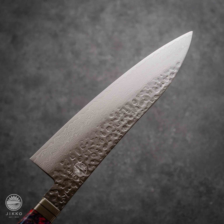 JIKKO Nishiki Damascus Gyuto (Chef Knife) SG2 Starinless steel