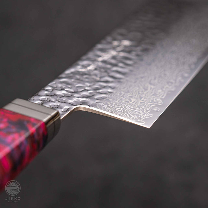 JIKKO Nishiki Damascus Nakiri (Vegetable Knife) SG2 Starinless steel