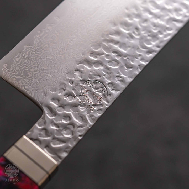 JIKKO Nishiki Damascus Nakiri (Vegetable Knife) SG2 Starinless steel