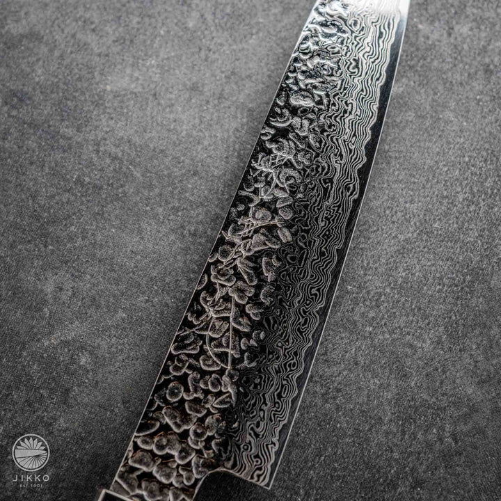 JIKKO Nishiki Damascus Petty (Utility Knife) SG2 Starinless steel