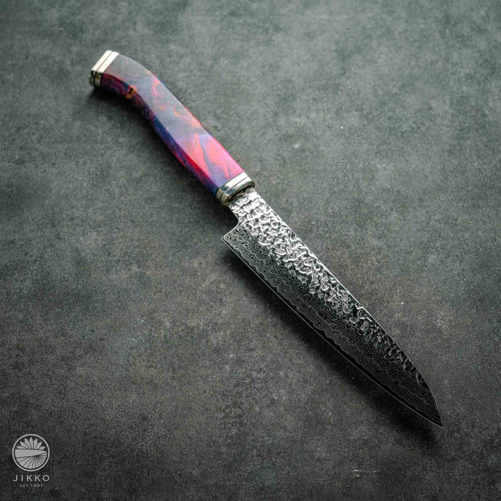 JIKKO Nishiki Damascus Petty (Utility Knife) SG2 Starinless steel