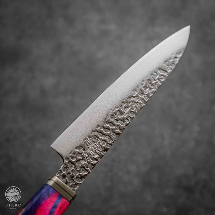 JIKKO Nishiki Damascus Petty (Utility Knife) SG2 Starinless steel