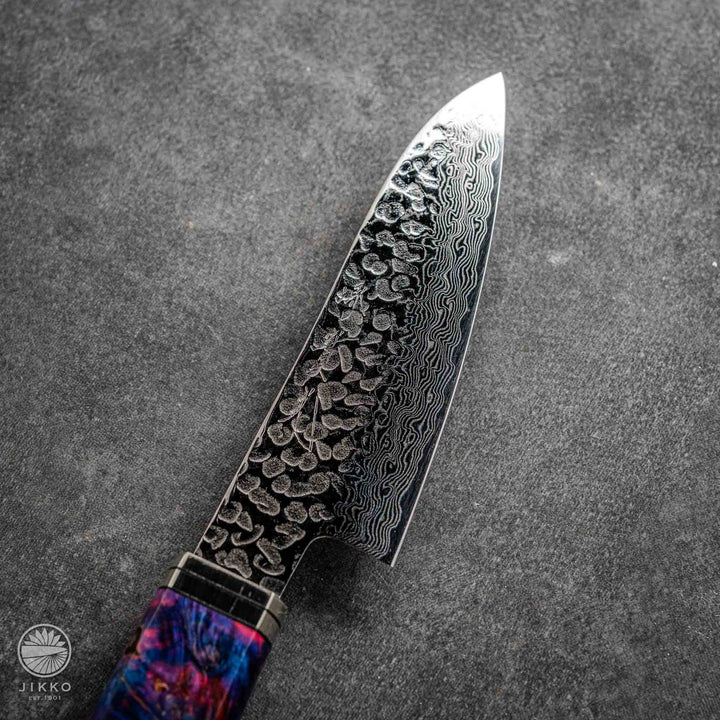 JIKKO Nishiki Damascus Paring (Utility Knife) SG2 Starinless steel