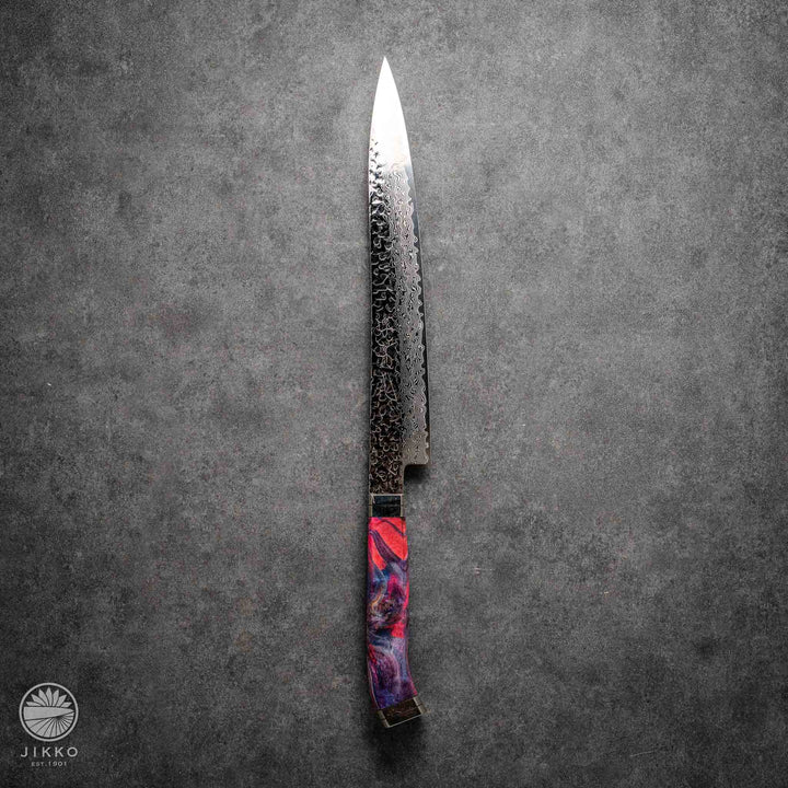 JIKKO Nishiki Damascus Sujihiki (Slicer Knife) SG2 Starinless steel