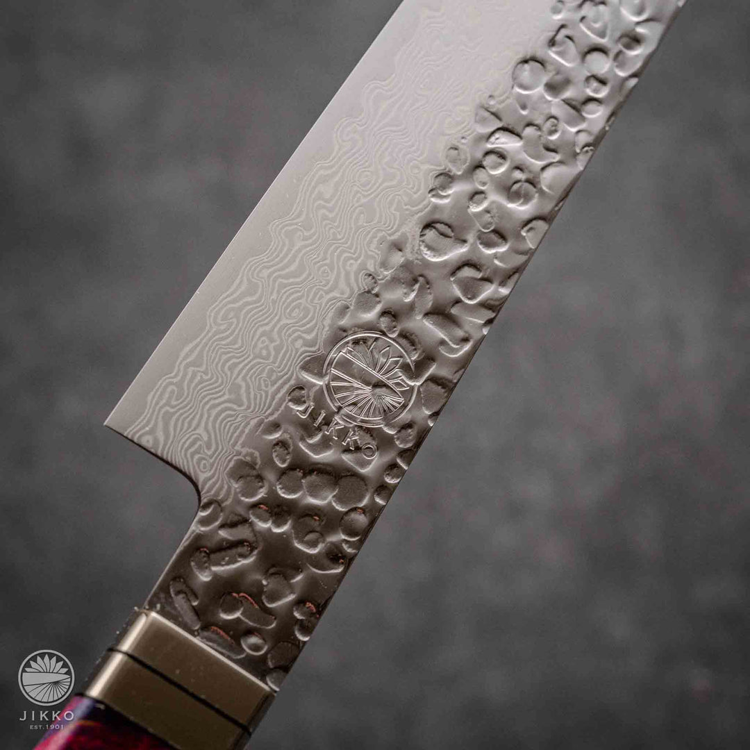 JIKKO Nishiki Damascus Sujihiki (Slicer Knife) SG2 Starinless steel