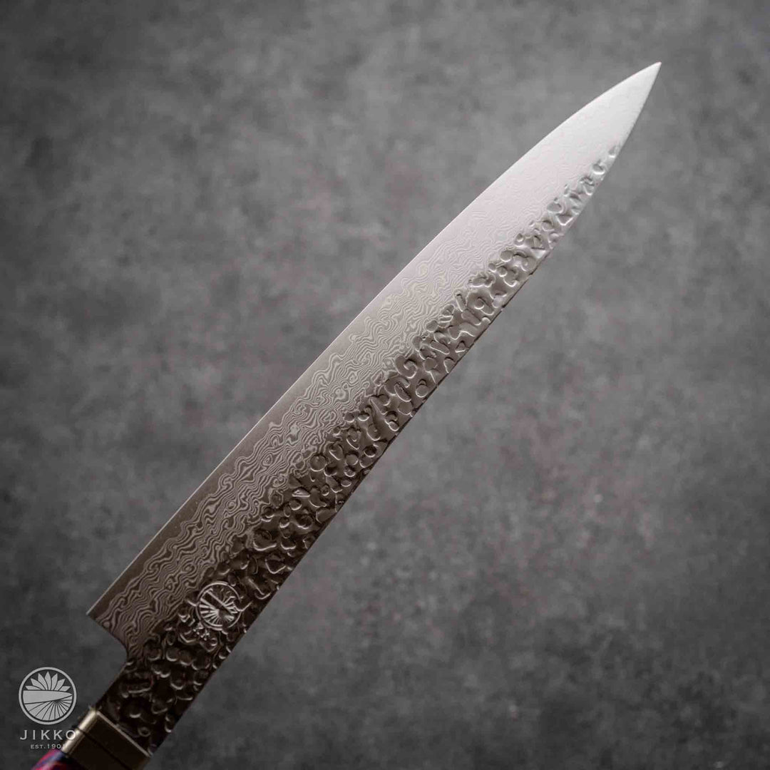 JIKKO Nishiki Damascus Sujihiki (Slicer Knife) SG2 Starinless steel