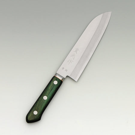 JIKKO ekubo (Dimples) Nakiri knife Blue VG-10 Gold Stainless Steel Japanese (Vegetable Knife)