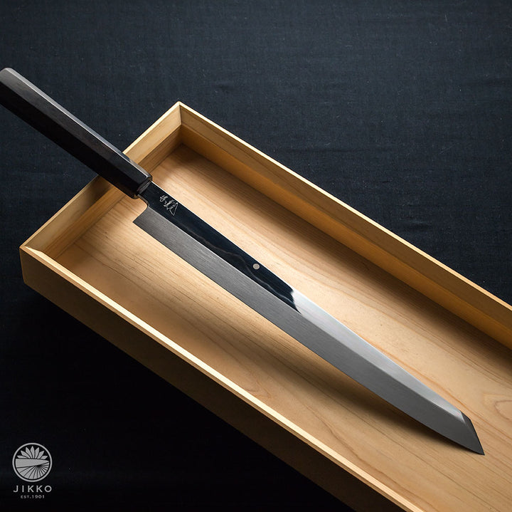 Honyaki Mt.fuji Sashimi (Yanagi) Kiritsuke knife mirror finished