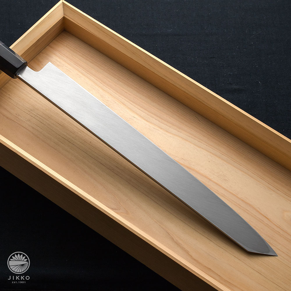 Honyaki Mt.fuji Sashimi (Yanagi) Kiritsuke knife mirror finished