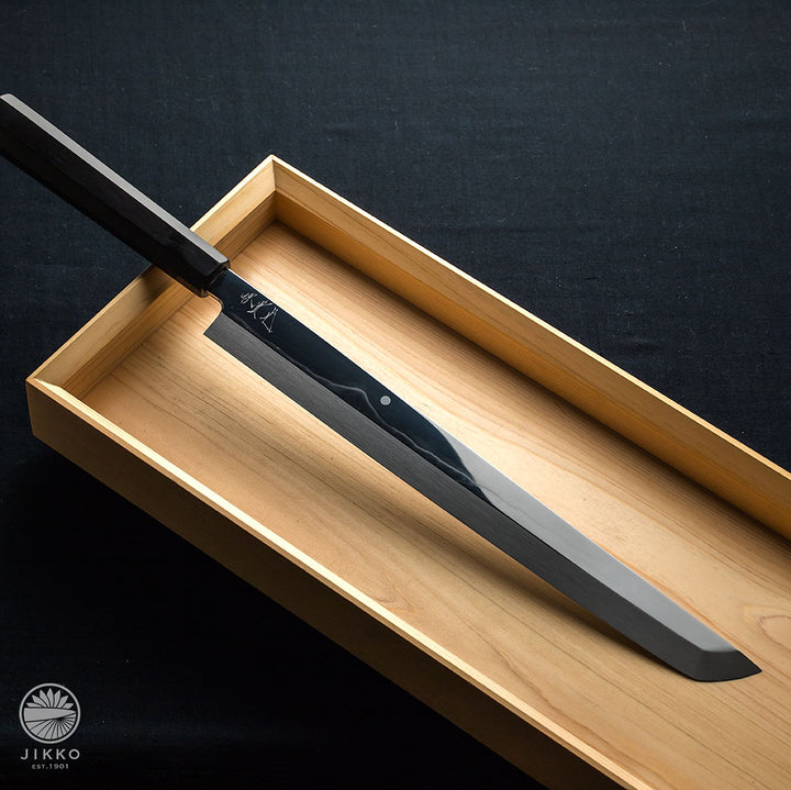 Honyaki Mt.fuji Sashimi (Yanagi) Sakimaru knife mirror finished