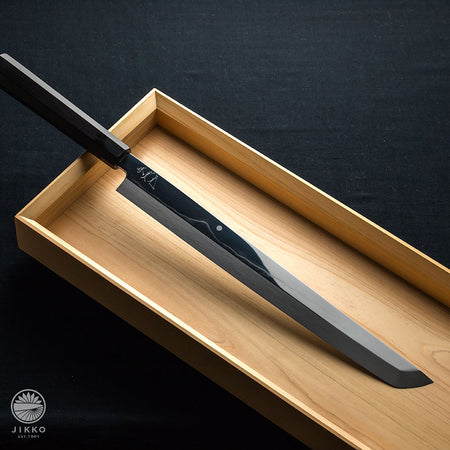 JIKKO Sashimi Kiritsuke Montanren Blue2 carbon steel Sushi Sashimi Japanese knife