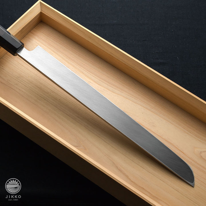 Honyaki Mt.fuji Sashimi (Yanagi) Sakimaru knife mirror finished