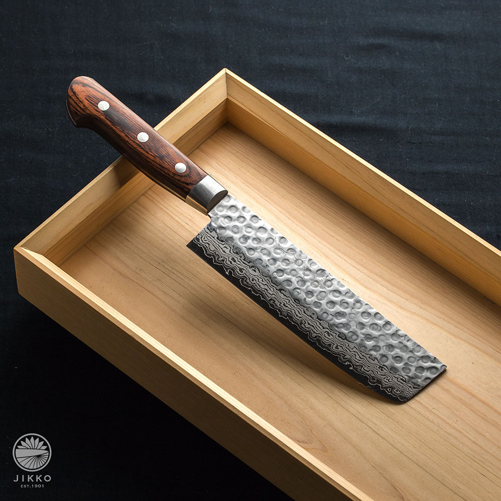 JIKKO Mille-feuille Nakiri knife VG-10 Gold Stainless Steel Japanese (Vegetable Knife)