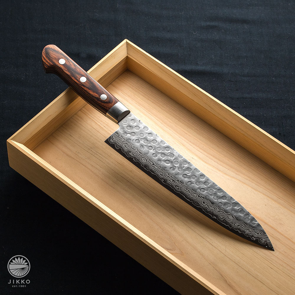 JIKKO Mille-feuille Gyuto knife VG-10 Gold Stainless Steel Japanese  (Chef)