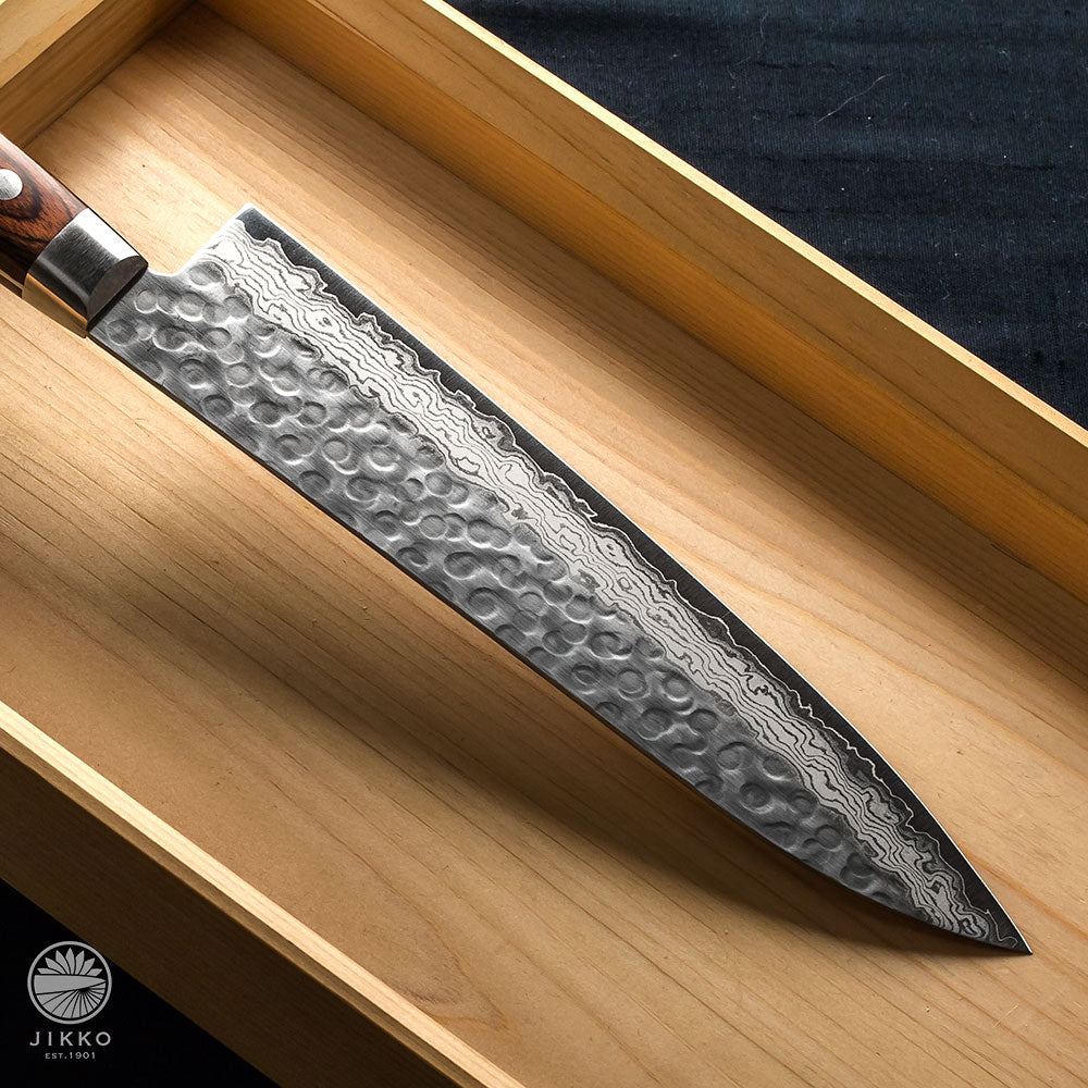 JIKKO Mille-feuille Gyuto knife VG-10 Gold Stainless Steel Japanese  (Chef)