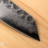 JIKKO Mille-feuille Kiritsuke Sashimi knife VG-10 Gold Stainless Steel Japanese