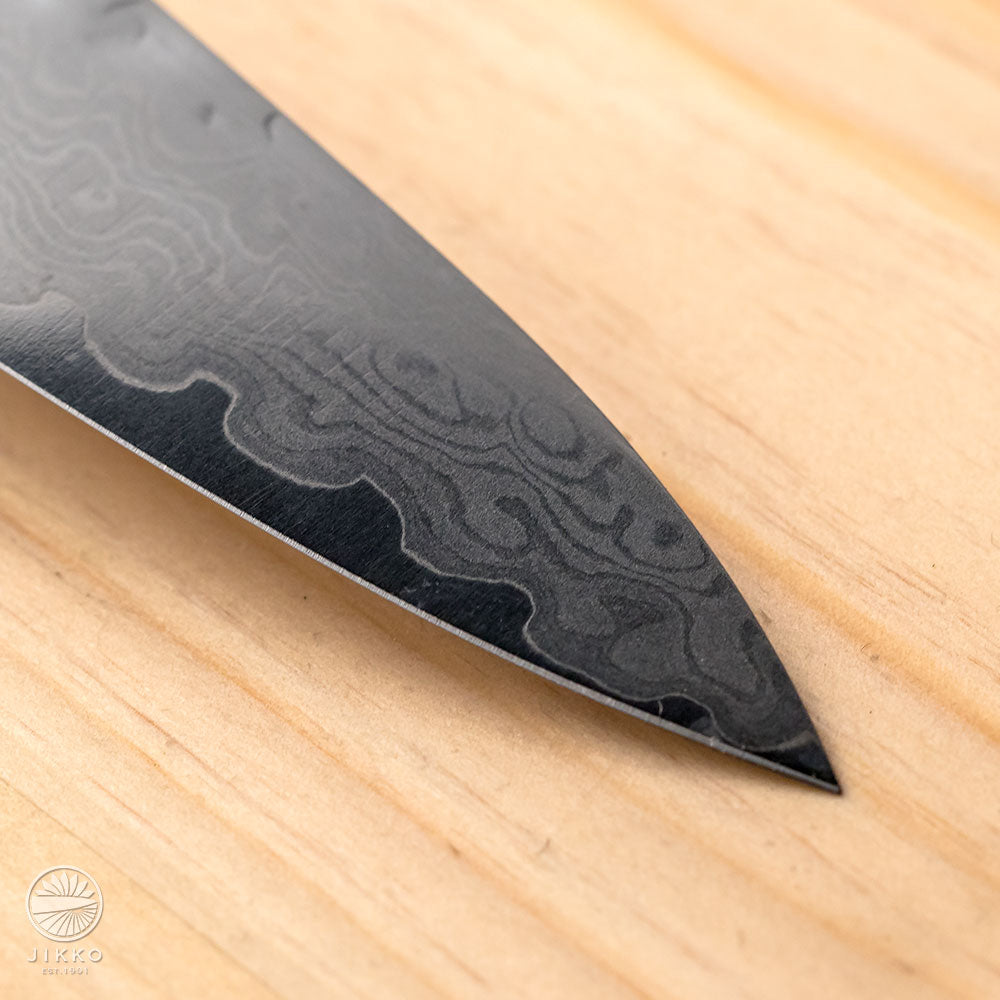 JIKKO ekubo (Dimples) Red Petty knife VG10 Gold Stainless Steel Japan