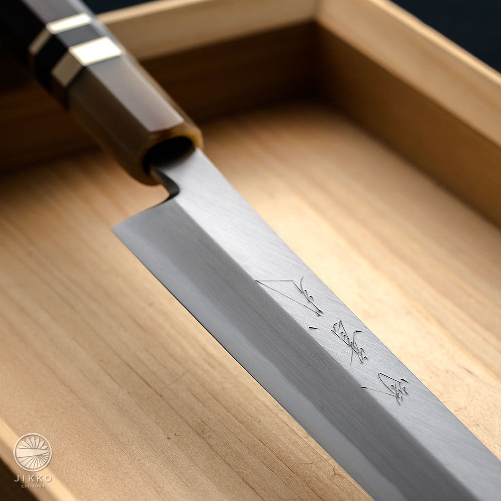 Shiko White Sashimi (Yanagi) Sakimaru knife White2 carbon steel