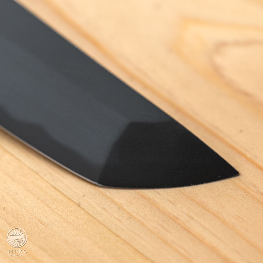 Ginza black coating Sashimi (Yanagi) Sakimaru knife  White 2 carbon steel Sushi Sashimi Japanese knife