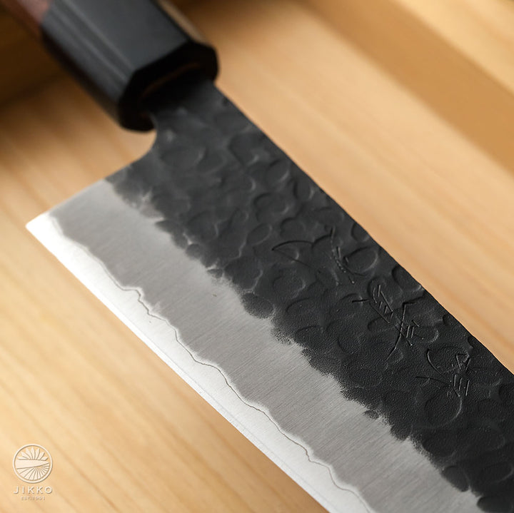 JIKKO Crator Blue steel Japanese Santoku (Multi-purpose)